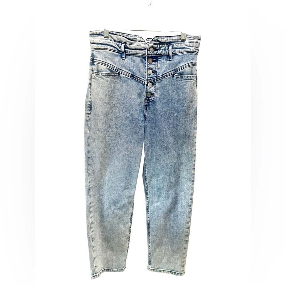 Express High Waisted Mom Jeans Size 8